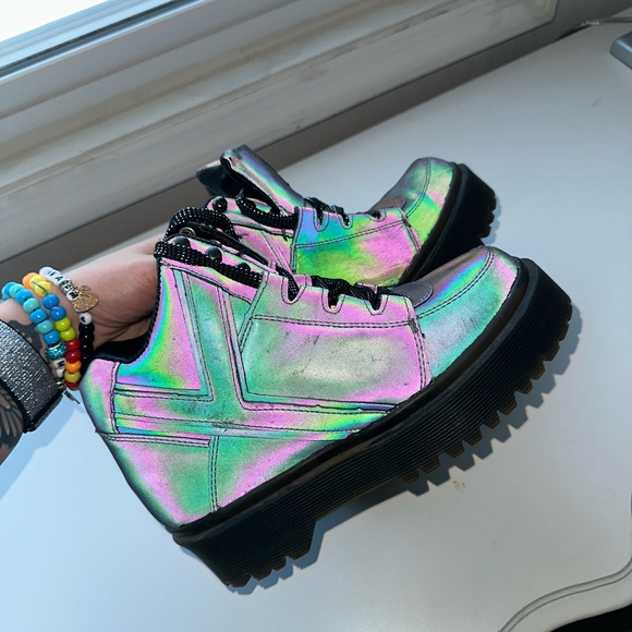 YRU Shoes - YRU REFLECTIVE RAVE BOOTS